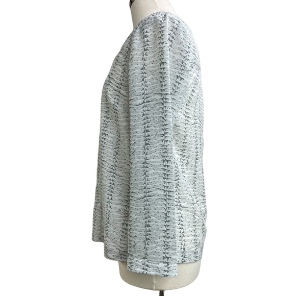 Vineyard Vines Fern Print Ladder Lace blouse top 2 - Picture 2 of 10